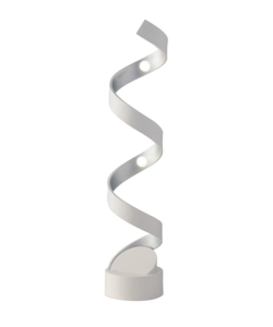 LUME LED "HELIX" BIANCO E ARGENTO 3000K 960 LM, H66 CM